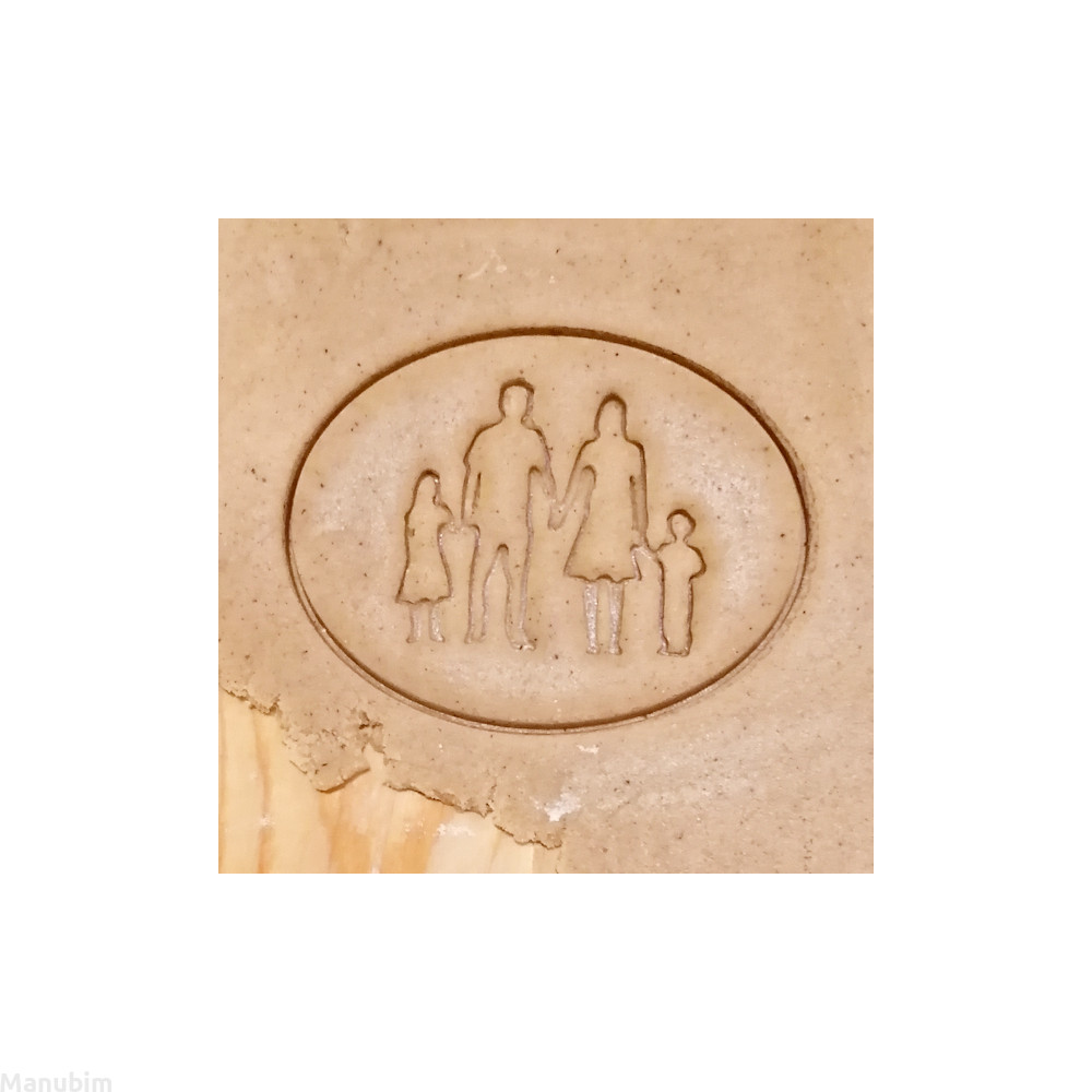 Custom Family Cookie Cutter (Girl&Boy) 3D Printed Product